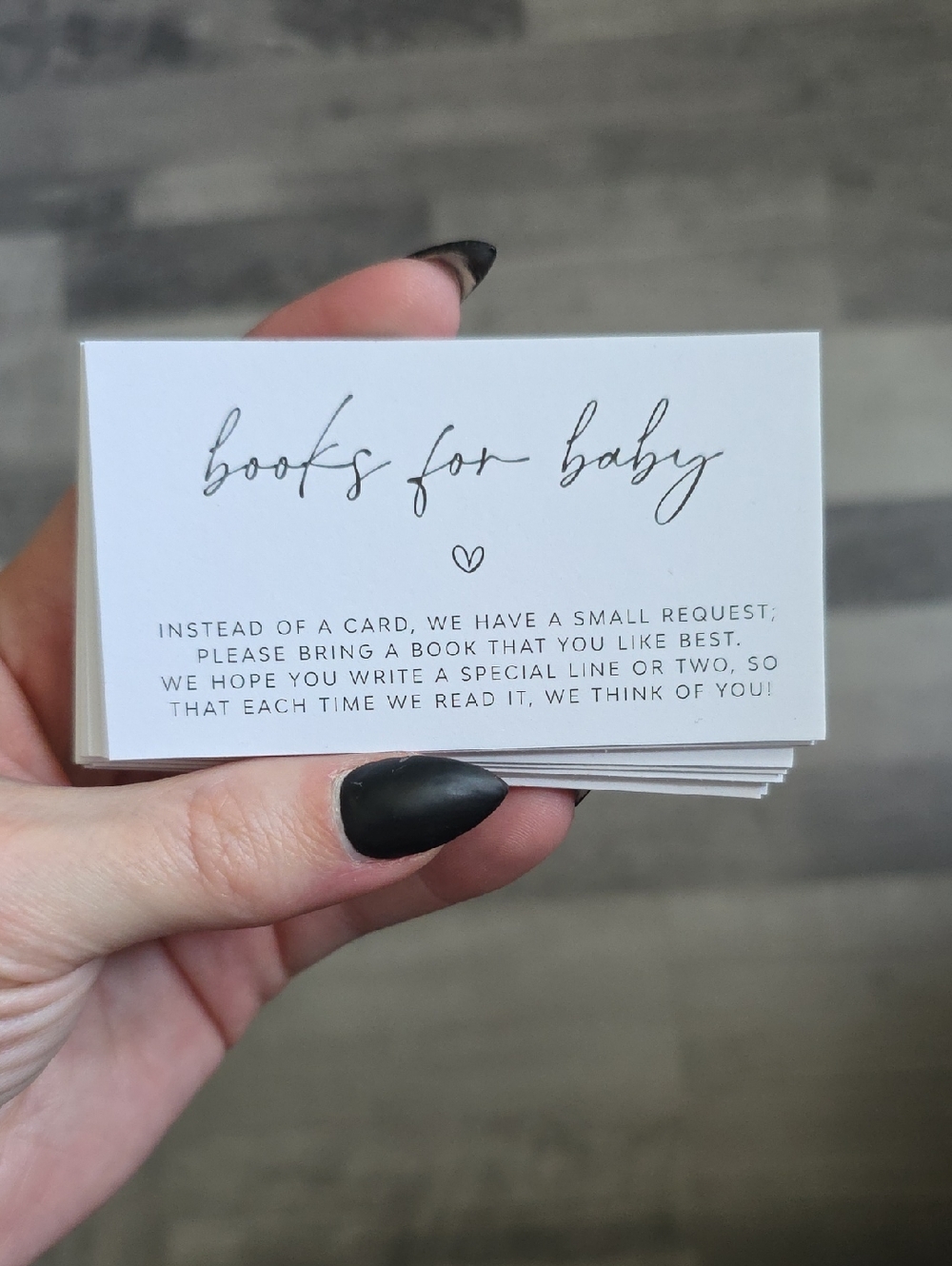 NWOT, Books for Baby Card - Baby Shower Invitations